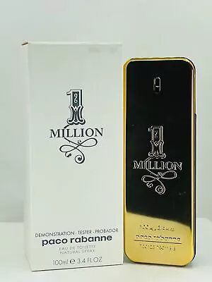 PACO RABANNE 1 Million Eau De Toilette Spray Men's 3.4oz/100ml Tester-NIB • $288