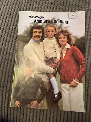 Knitting Pattern Booklet  Aran  Family Designs No 515 • £2