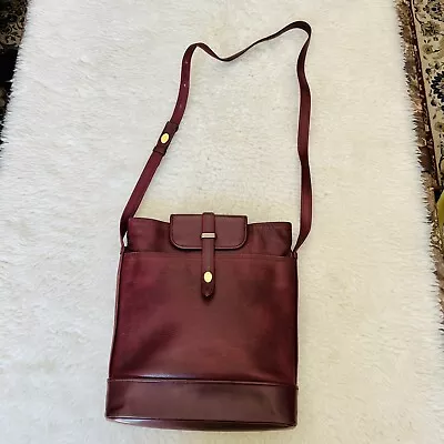 Cartier Must De Cartier Bordeaux Grain Leather Vintage Crossbody/Shoulder Bag • $299