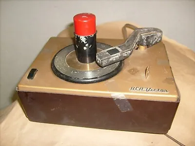 Small Vintage RCA Victor  Record Player W Bakelite Case As Is For Parts • $127.50
