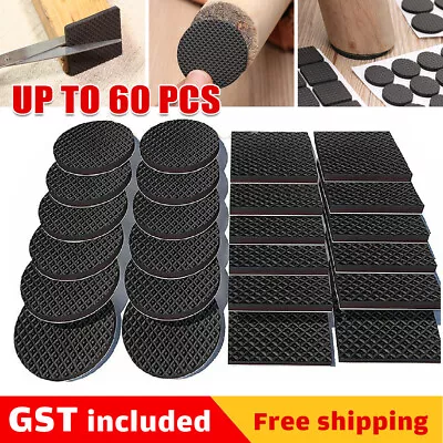 $3.41 • Buy UP 60Pcs Chair EVA Leg Covers Floor Protectors Table Furniture Feet Cap Felt Pad