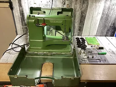 Vintage ELNA Supermatic Sewing Machine Type 722010 Switzerland Not Tested (SC) • $120.72