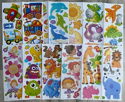£5 • Buy £5 For ANY 5 Packs Of Kids Wall Stickers MIX AND MATCH Jungle Fish Alien Cloud