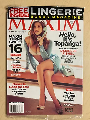 April 2013 Maxim #182 Danielle Fishel Sexy Cover + Lingerie Bonus Issue SEALED • $29.99