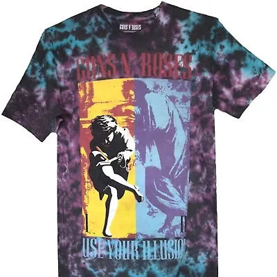 Guns N' Roses - Use Your Illusion Dip Dye Official Licensed T-Shirt • £19.99