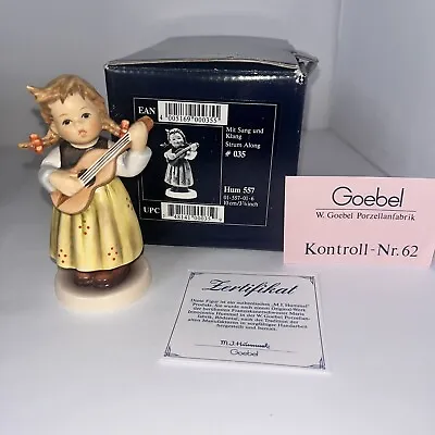 Goebel M.I. Hummel Club Exclusive Edition #557 “Strum Along” Box COA+ 3 7/8” • $27.95