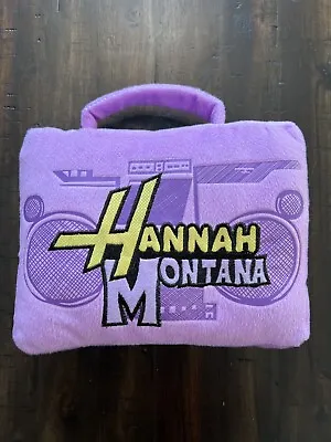 Disney Sega Hannah Montana Purple Stereo Plush Boombox Radio Pillow Miley Cyrus • $20