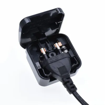 £5.49 • Buy EU 2Pin To UK 3Pin Plug Power Adapter CONVERTER Mains Fused Secured BS5733 TypeC