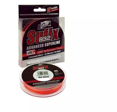 150yd Spool Of Sufix 832 Superline Braided Fishing Line - Fire Camo Braid • $39.95