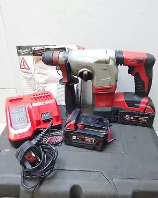 Milwaukee HD18HX Cordless 18V SDS Plus Hammer Drill Set • £102