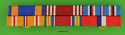  WWII Army Air Corps Philippines Asia Pacific Service Mounted 6 Ribbon Bar - WW2 • $22.95