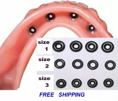 $11.95 • Buy Selection Of 3 Sizes Rubber O-rings Replacement For Micro Mini Dental Implants 