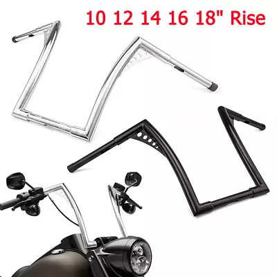 Rise 10  12  14  16  18  Ape Hangers Handlebar For Harley Sportster Softail Dyna • $83.69