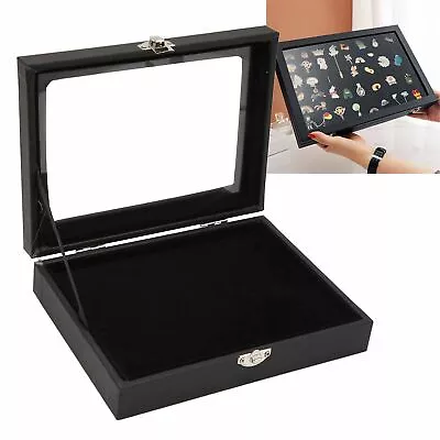 Display Case Cabinet Military Medals Pin Patches Shadow Box Orderly Storage HOT • $14.28