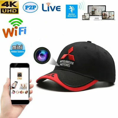 4K HD Wireless Wifi IP Live Streaming Camera Baseball Cap Hat DIY Video Recorder • $74.50