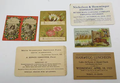 Vintage Early 1900's Lot Of Reward Cards And Business Calling Cards • $7.16