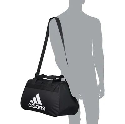 $21.88 • Buy Adidas Diablo Small II Duffel Gym Bag Black White New