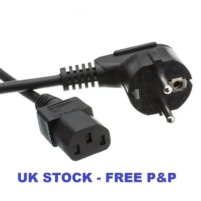 NEW EU 1.5m Kettle Lead C13 IEC Euro European Power Cord Cable Appliance 2 Pin • £6.49