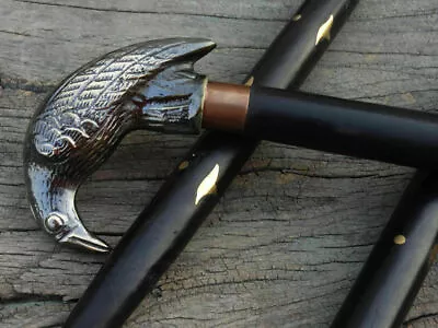 $37.80 • Buy Antique Style Victorian Cane Wooden Walking Stick Vintage Solid Brass Handle Gif