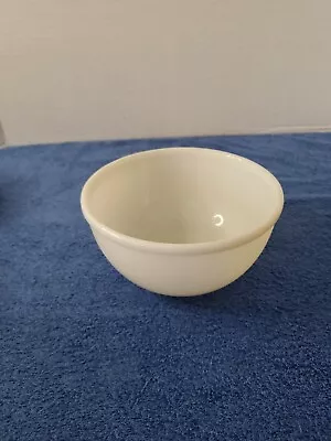 Vintage Fire King Oven Ware White Mixing Bowl Milk Glass Approx 7  Across • $16.99