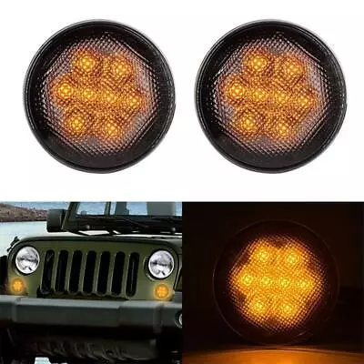 Car Left Right Side Fender Lamp LED Light Signal Marker For Jeep Wrangler JK • $30