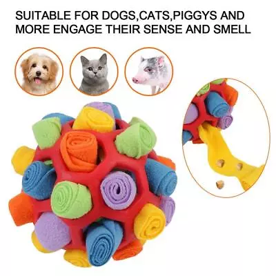 £10.59 • Buy Pet Dog Snuffle Ball Sniffing Treat Foraging Puzzle Feeder Toys Nose Training