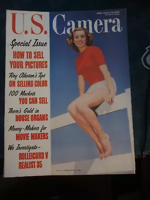 US Camera Travel Magazine April 1955 How To Sell Your Pictures 56 • $14.99