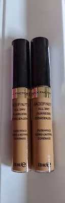 2 X Max Factor Facefinity Allday Flawless Concealer Long Lasting 7.8mg Shade 70 • £6.75