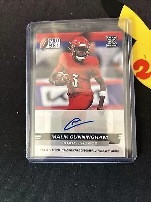 2022 Pro Set Malik Cunningham RED  PSA-MC3 RC Auto • $4