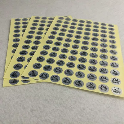 Silver QC PASSED Stickers Labels Quality Control Adhesive Warranty Label 1600pcs • $9