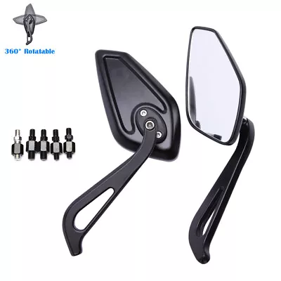 Arrow Side Mirrors Rearview Roatable For Yamaha Honda Suzuki Kawasaki Triumph • $29.58