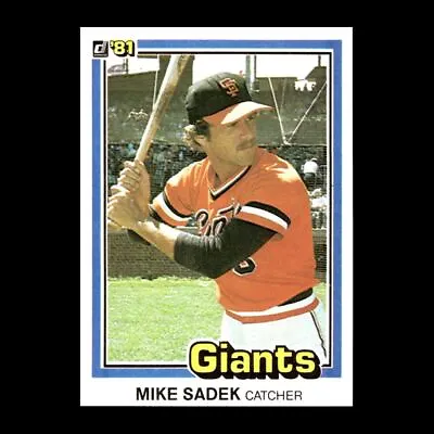 Mike Sadek 1981 Donruss San Francisco Giants #498 NM+ Vintage! • $1.79