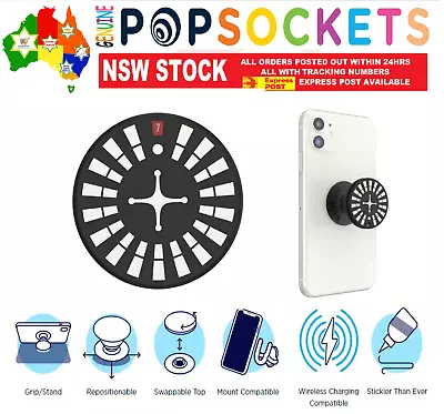 $34.50 • Buy PopSockets Pop Socket BackSpin Roulette Spin Phone Stand Holder Mount Grip