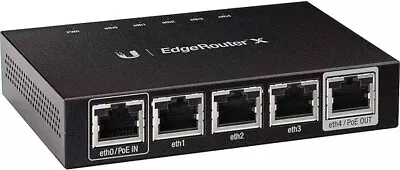 Ubiquiti Networks EdgeRouter X 4 Port Gigabit Router ER-X • $19.99