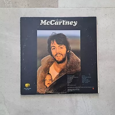 Paul McCartney -  Self Titled - Apple STAO 3363 Vinyl LP Record • $1