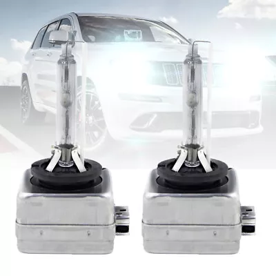 D3S Headlights Xenon HID Bulbs Globes 35W 6000K For Jeep Grand Cherokee 2014 -18 • $36.99