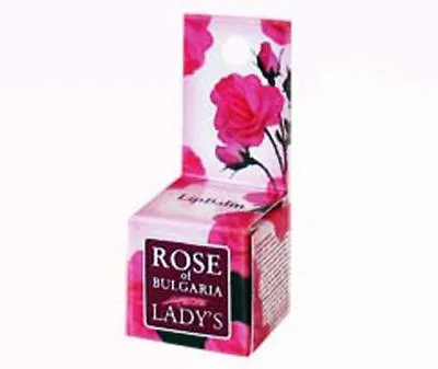 Rose Of BULGARIA Lady Lip Balm Balsam Beeswax Shea Oil • $2.50