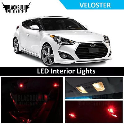 Red LED Interior Lights Replacement Kit For 2012-2017 Hyundai Veloster 8 Bulbs • $28.95