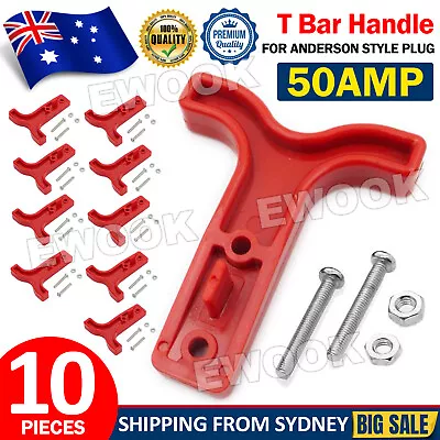 10PCS Red T Bar Handle For Anderson Style Plug Connectors Tool 50AMP 12-24v 6AWG • $6.95