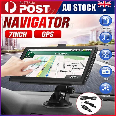 7'' Car Truck Sat Nav GPS Navigation 8GB Free Lifetime World Maps Touch Screen M • $99.89