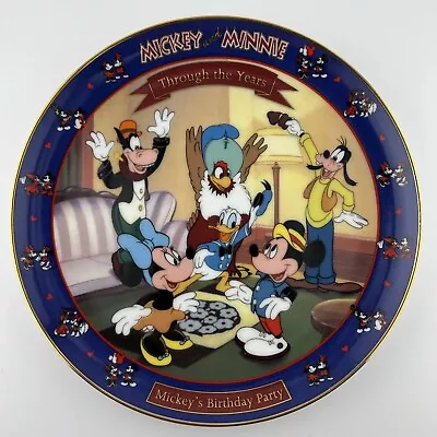 Walt Disney Mickey And Minnie Through The Years  Mickey's Birthday Party  Plate • $19.99