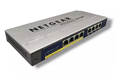 NETGEAR GS108P PROSAFE 8-PORT 10/100/1000 4-PORT PoE Switch | NO AC ADP | • $29.99