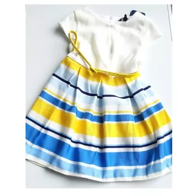 £21.95 • Buy Debenhams Baby Girls Stripe Party Dress - Wedding Occasion Outfit BNWT 12-18 Mth