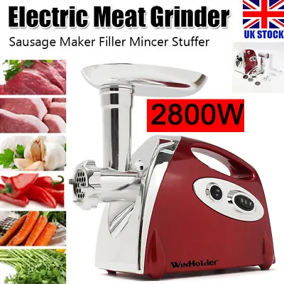 £38.79 • Buy Meat Grinder Electric Mincer Food Sausage Filler Maker Vegetable Graters Kitchen