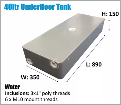 $194 • Buy 40ltr Ute Tray Water Tank 4x4 Aussie Made 4wd Ute