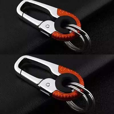 1 X Key Hook Outdoor Steel Buckle Carabiner V Keychain Z3C6 G1W7 • $8.92