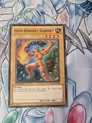 Yugioh Gem-Knight Garnet HA05-EN001 Super Rare 1st Edition NM • $9