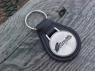 Chevy Corvette Script Leather Key Fob Vintage Nos Custom-made Top-quality • $15