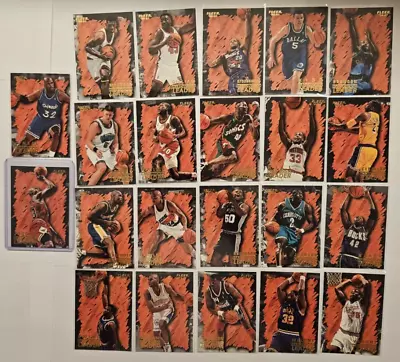 96-97 Fleer Hardwood Leader Lot #2 - Jordan - Shaq - Hill • $4