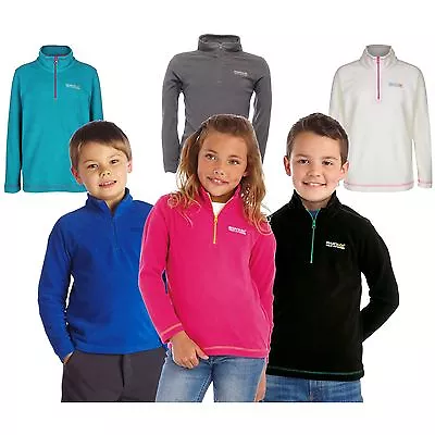 Regatta Hotshot Kids Fleece Girls Boys School Zip Top Jumper Hot Shot II Childs • £7.50